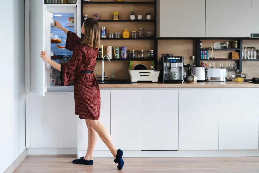 Electrolux built-in refrigerator — careful in-home service